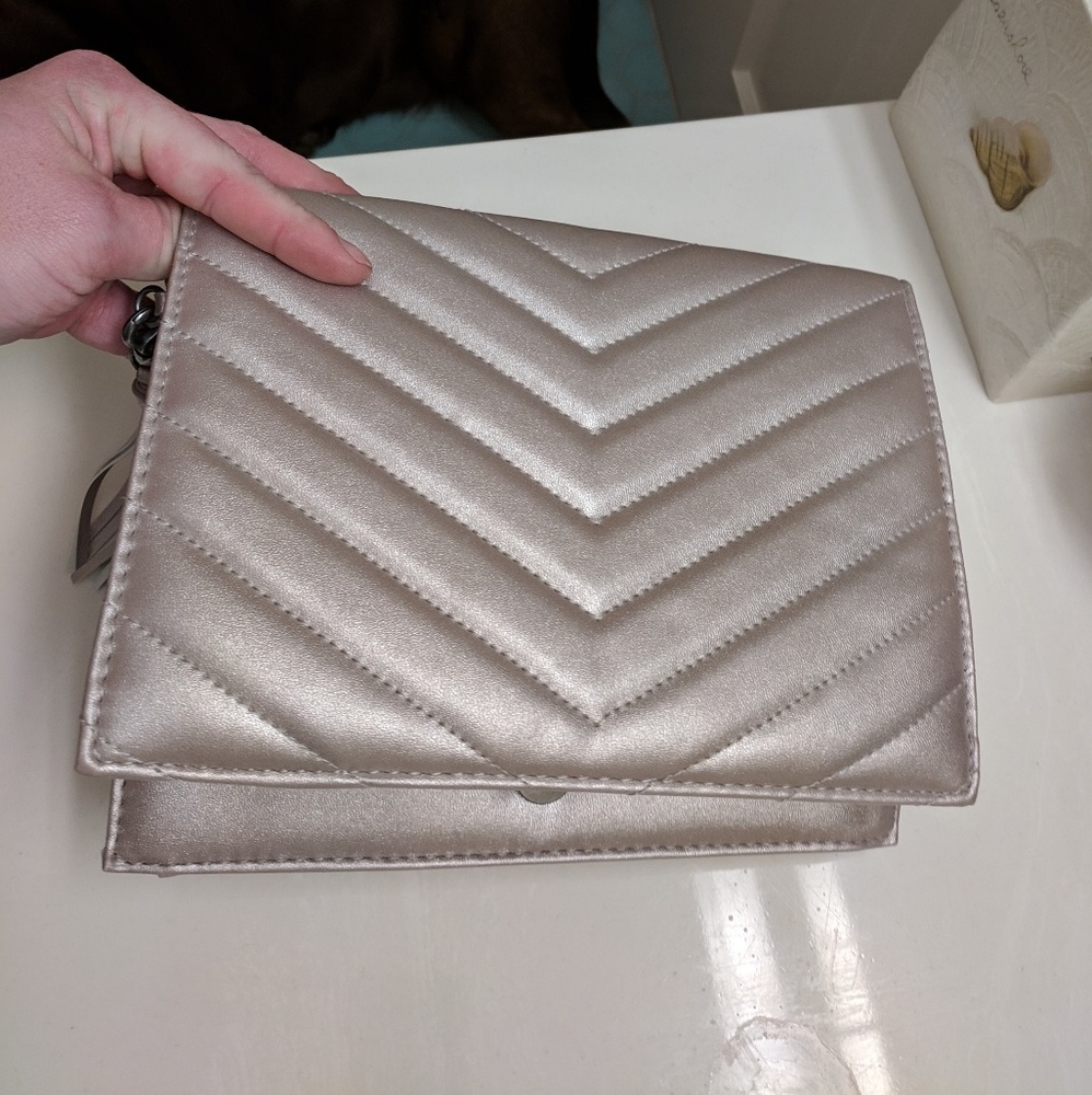 Neiman Marcus silver hand bag